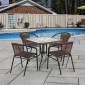 Комплект мебели Николь-2B TLH-037B/080SR-80х80 Brown 4Pcs